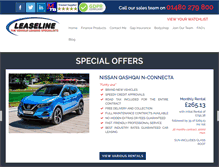 Tablet Screenshot of leaseline.co.uk
